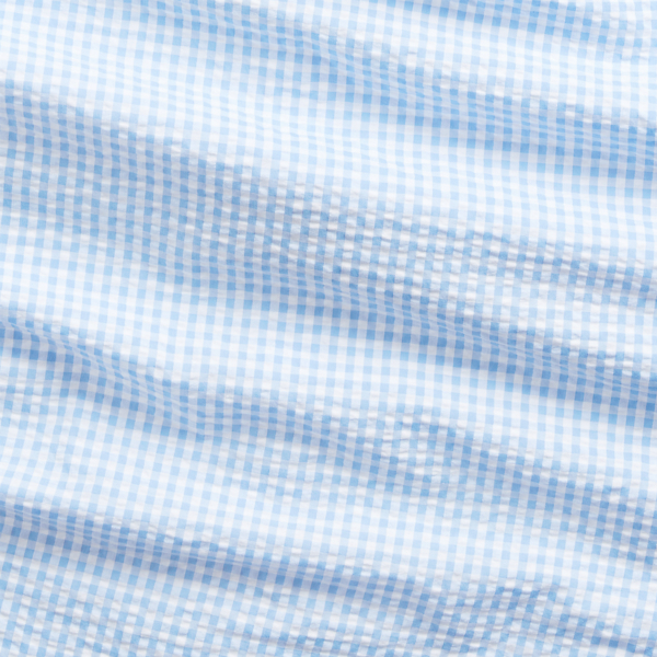 4578b Light Blue/White Custom Fit Seersucker Shirt Polo Ralph Lauren 7