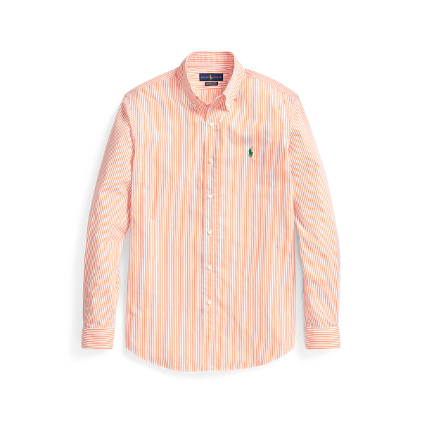 Slim Fit Striped Poplin Shirt Polo Ralph Lauren em 1
