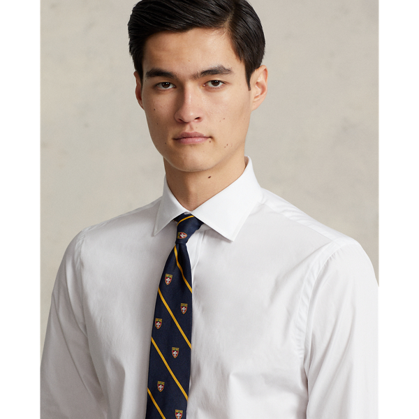 White Regent Slim Fit Poplin Shirt Polo Ralph Lauren 6