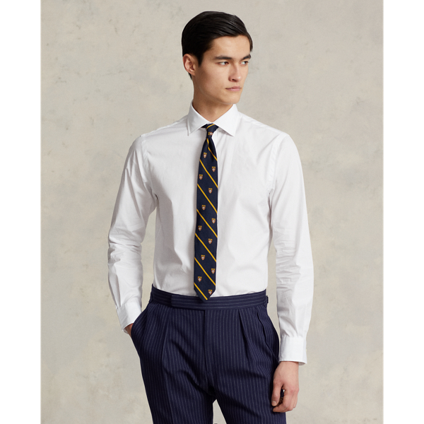 White Regent Slim Fit Poplin Shirt Polo Ralph Lauren 7
