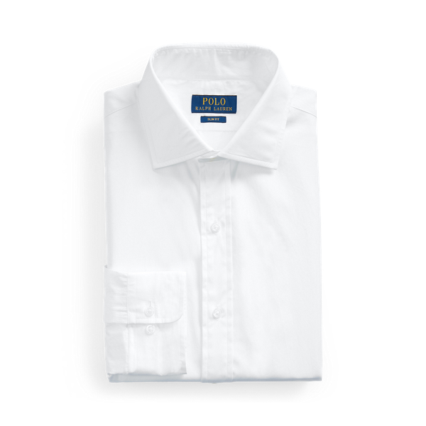 White Regent Slim Fit Poplin Shirt Polo Ralph Lauren 2