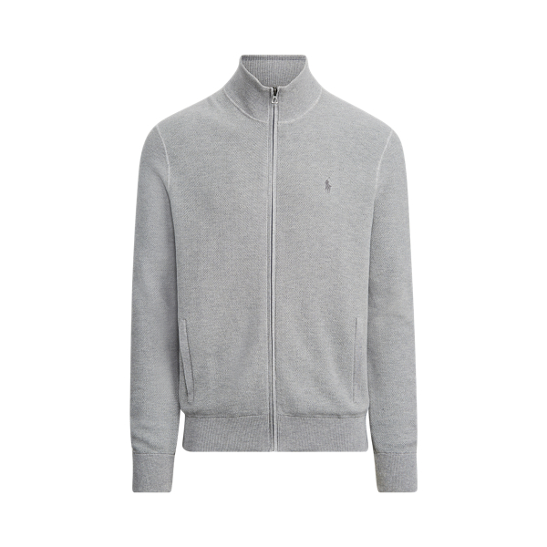 Cotton Mesh Full-Zip Jumper for Men Ralph Lauren® UK