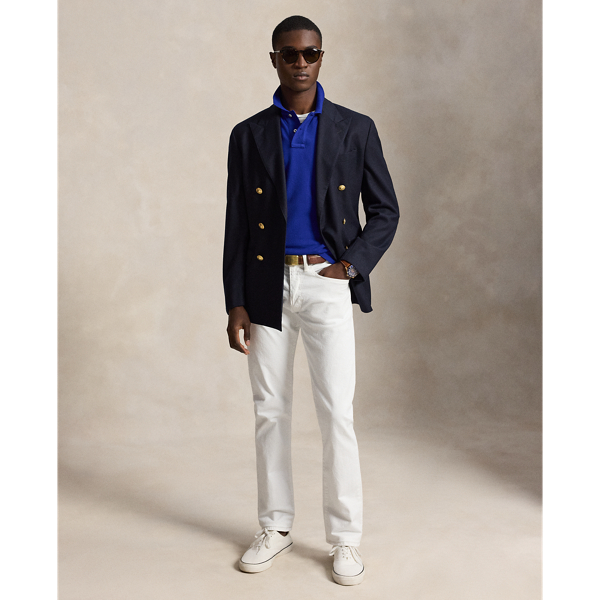 Polo en coton piqu&eacute; coupe cintr&eacute;e Polo Ralph Lauren en Royal Blue 4