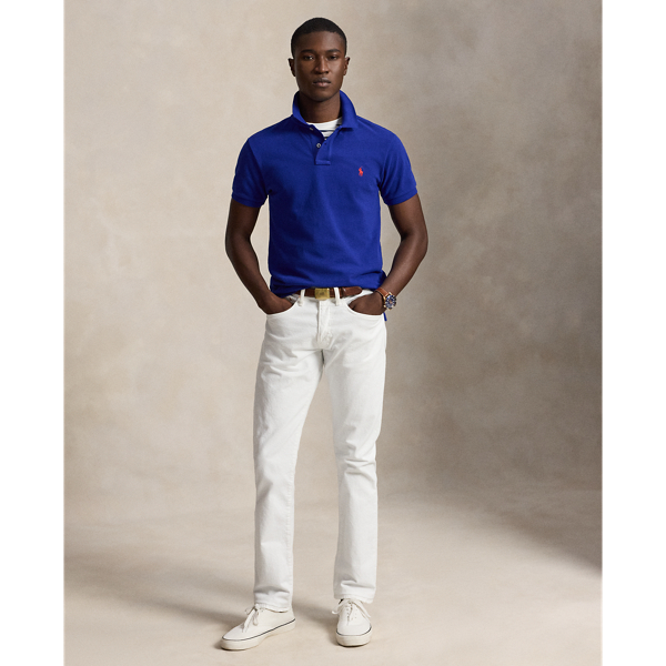 Polo en coton piqu&eacute; coupe cintr&eacute;e Polo Ralph Lauren en Royal Blue 7