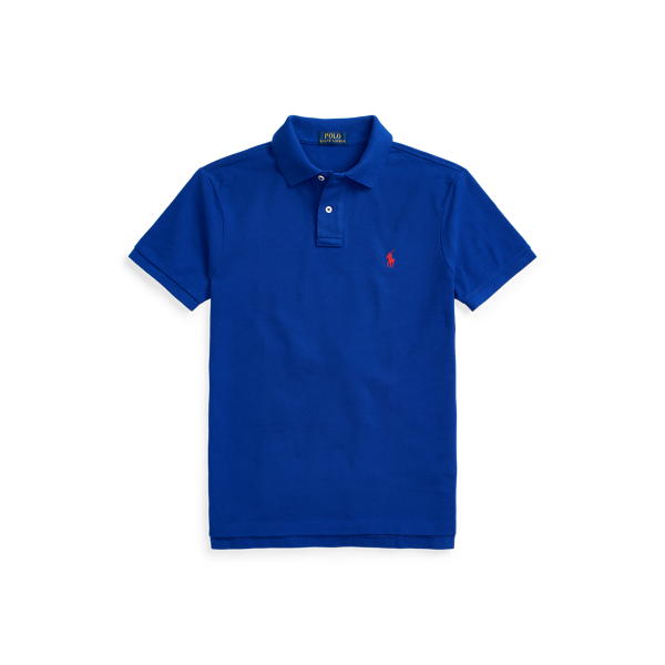 Polo en coton piqu&eacute; coupe cintr&eacute;e Polo Ralph Lauren en Royal Blue 2