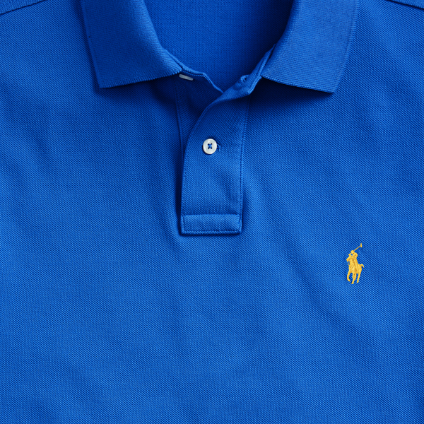 Slim-Fit Poloshirt aus Piqu&eacute; Polo Ralph Lauren in New Iris Blue 7