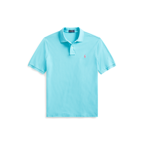 Turquoise Nova Slim Fit Mesh Polo Shirt Polo Ralph Lauren 2