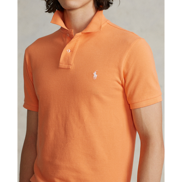 Polo en coton piqu&eacute; coupe cintr&eacute;e Polo Ralph Lauren en Orange Key West 6