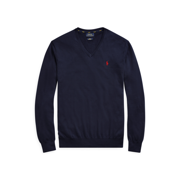 Cotton V-Neck Jumper Big & Tall 1