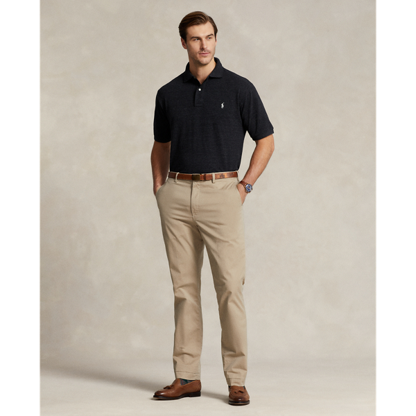 Black Marl Heather The Iconic Mesh Polo Shirt Polo Ralph Lauren 4