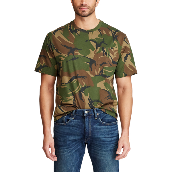 British Elmwood Camo Camo Cotton Pocket T-Shirt Big & Tall 3