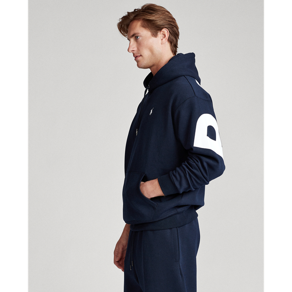 Aviator Navy Multi Logo Double-Knit Hoodie Big & Tall 4