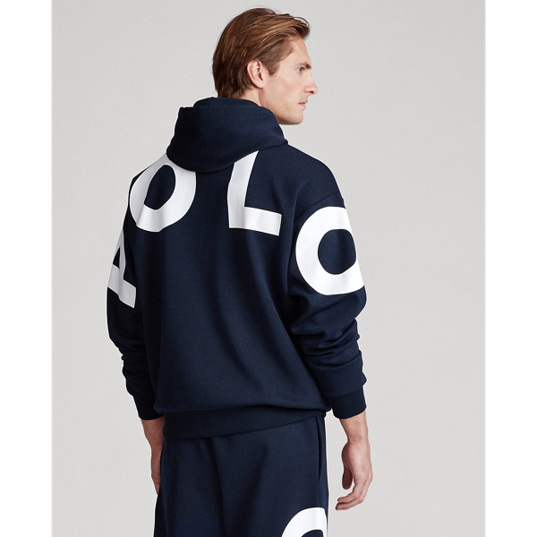 Aviator Navy Multi Logo Double-Knit Hoodie Big & Tall 5