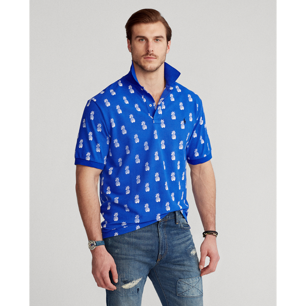 Pacific Royal Bathsheba Pineapple Mesh Polo Shirt Big & Tall 4