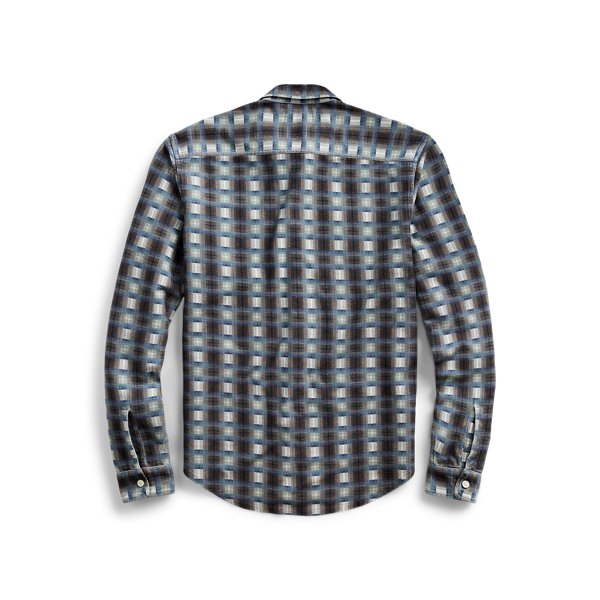 Printed Plaid Multi Plaid-Print Jersey Workshirt RRL 2
