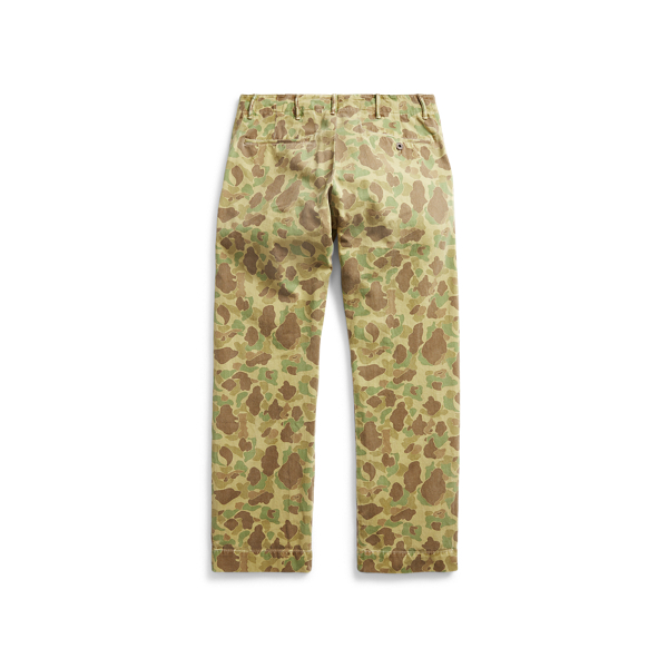 Olive Frog Skin Camo Camo Cotton Chino Trouser RRL 2