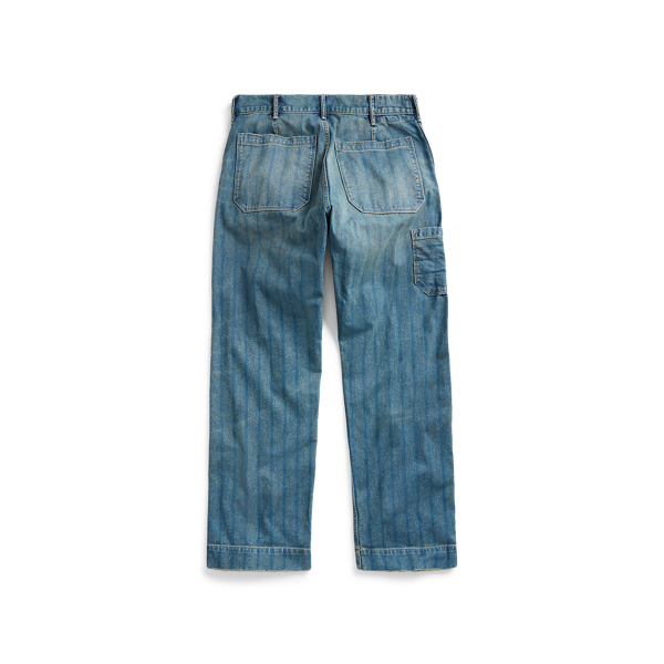 Indigo Indigo Cotton Twill Work Trouser RRL 2