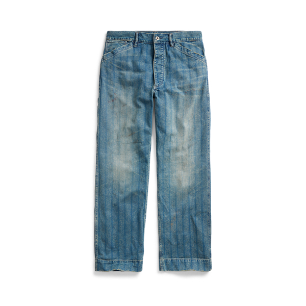 Indigo Cotton Twill Work Trouser RRL 1