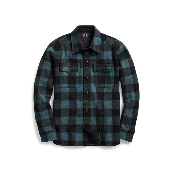 Plaid Wool-Blend Workshirt Jumper RRL 1