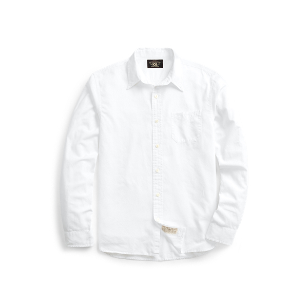 Ralph lauren white button down shirt on sale