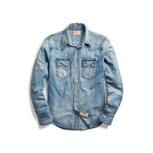 Slim Repaired Western Shirt RRL 1