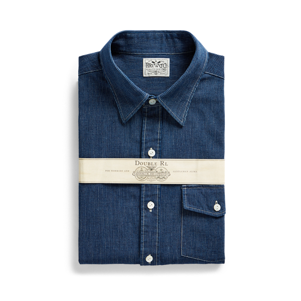 Slim Fit Indigo Striped Shirt RRL in 1