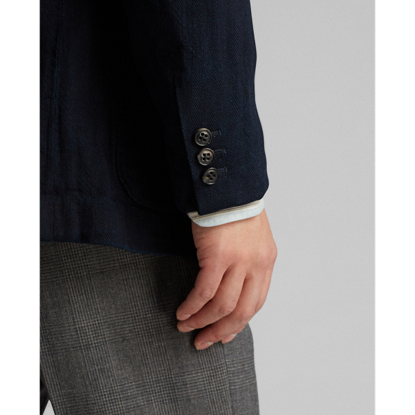 Indigo Indigo Herringbone Sport Coat RRL 6