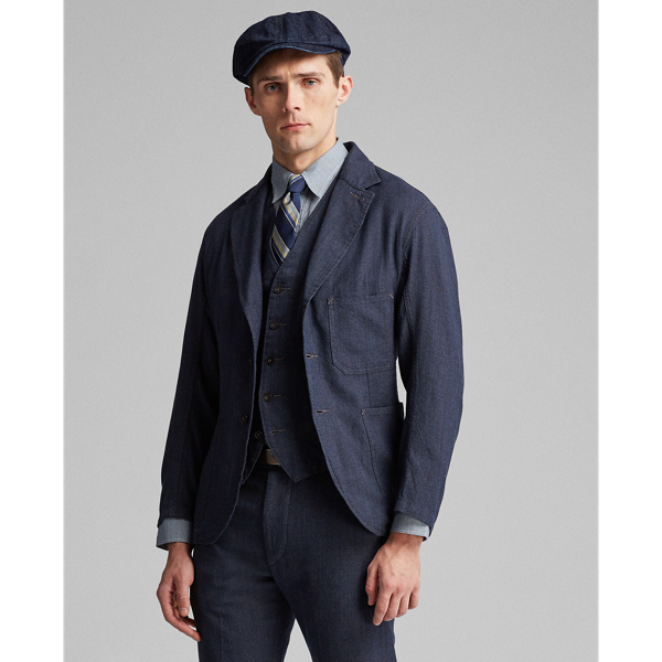 Indigo Indigo Woven Sport Coat RRL 3