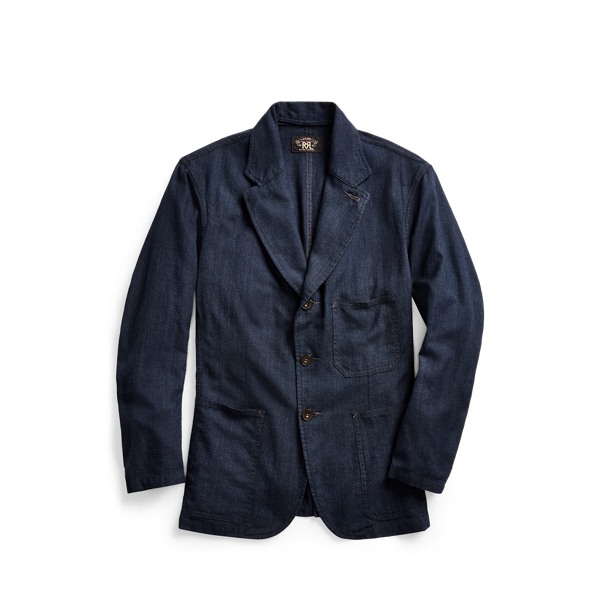 Indigo Woven Sport Coat RRL em 1