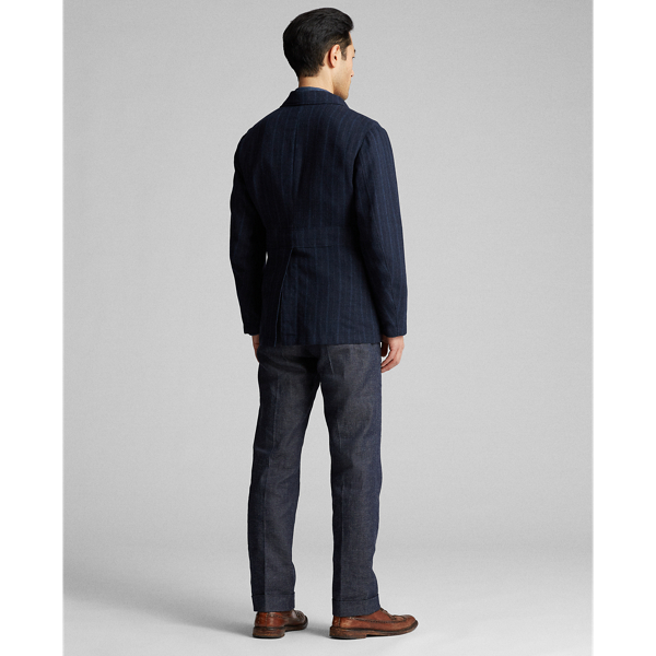 Indigo Slim Striped Indigo Sport Coat RRL 4