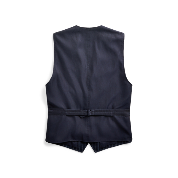 Indigo Striped Indigo Waistcoat RRL 3