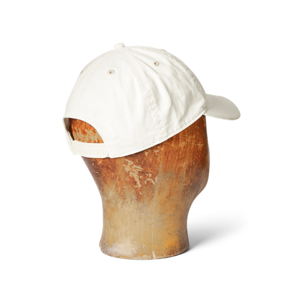 White Stonewash Winged-Logo Ball Cap RRL 2