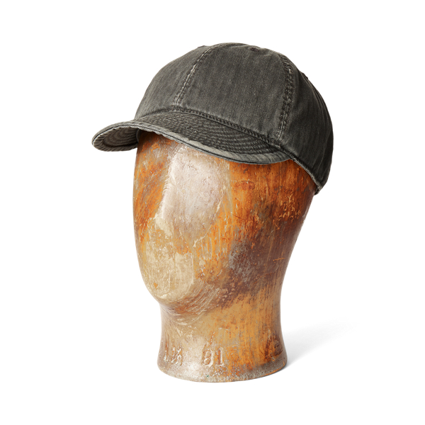 Casquette de baseball en serg&eacute; indigo