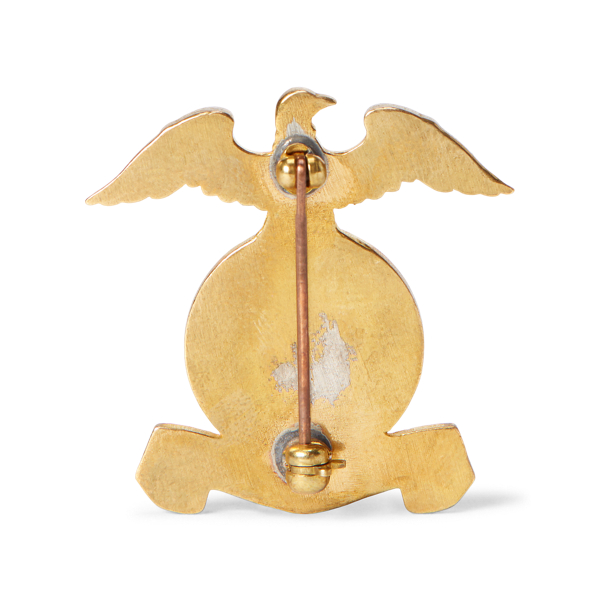 Vintage Brass/Enamel Eagle Pin RRL 2