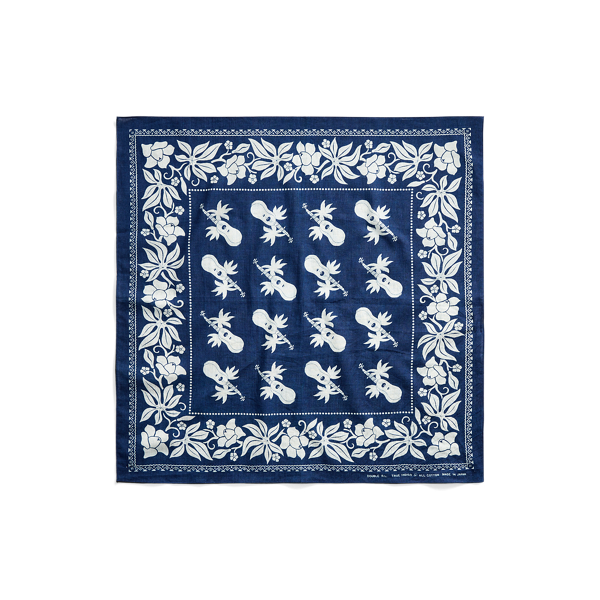 Indigo Print Cotton Bandana
