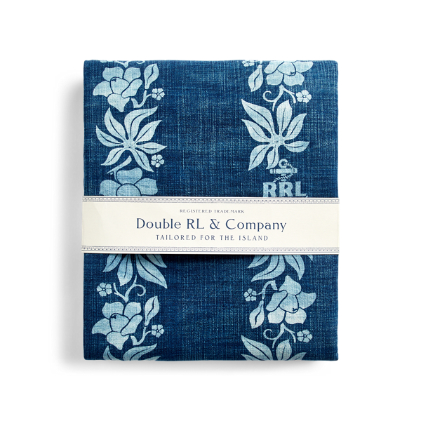 Drap de plage en coton indigo