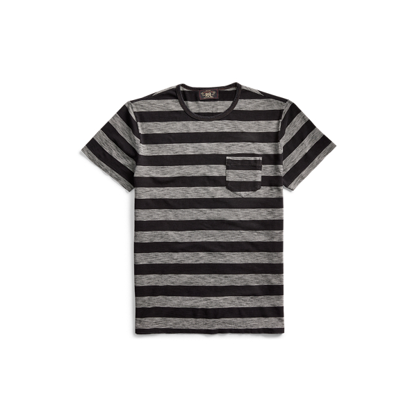 トップス RRL Jersey Shirt M Striped Jersey Pocket T-Shirt