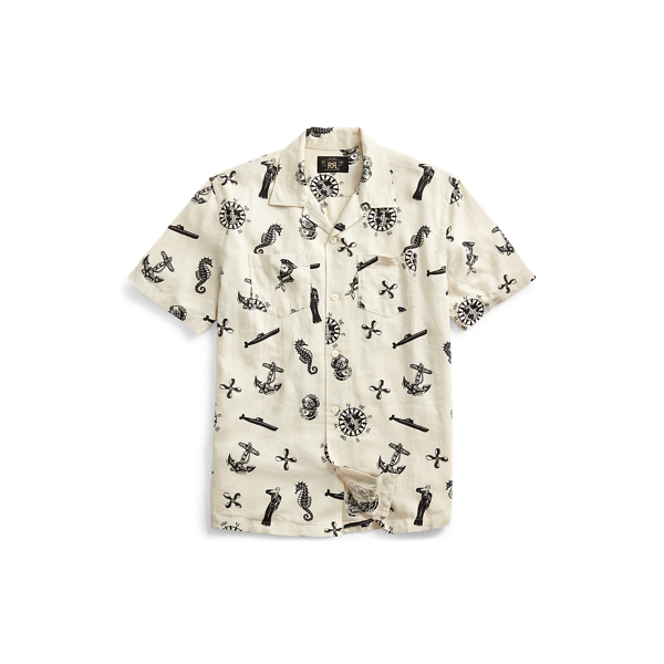 Nautical-Print Camp Shirt RRL 1