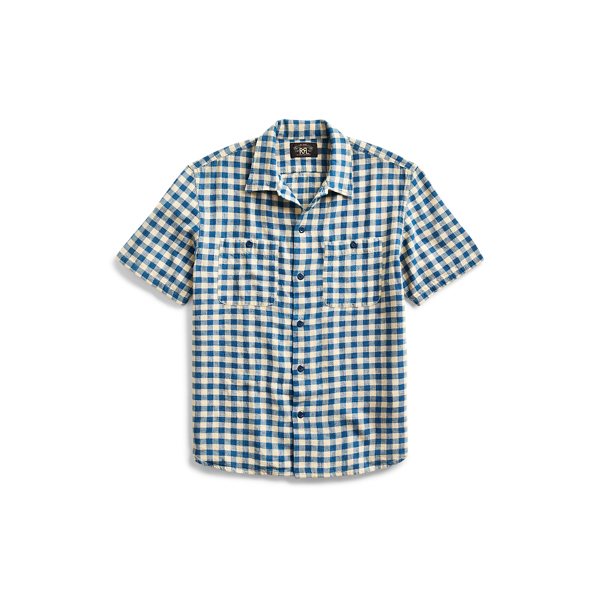 Camicia a quadri indaco RRL in 1