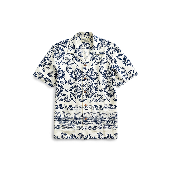 Print Linen Camp Shirt RRL 1