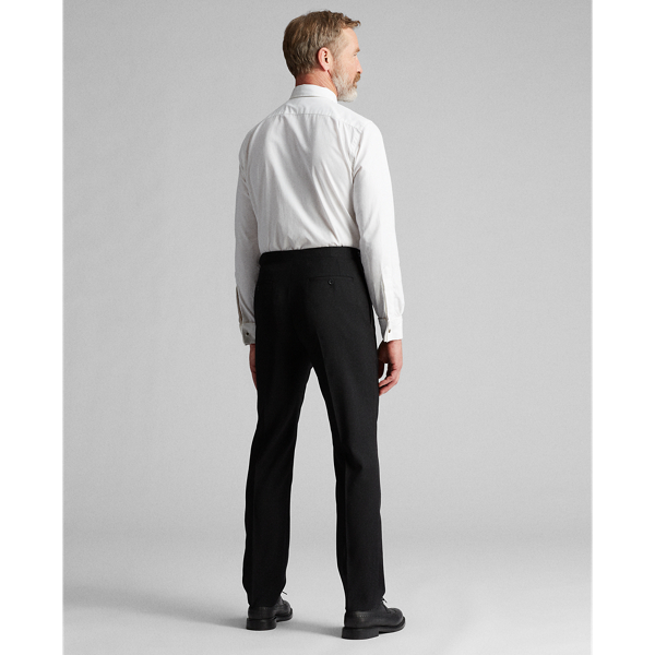 Black Slim Fit Wool Tuxedo Trouser RRL 4