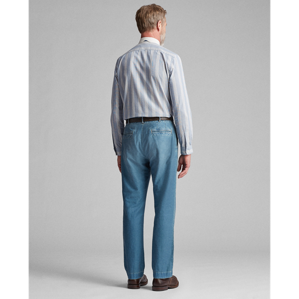 Indigo Pleated Indigo Moleskin Trouser RRL 4