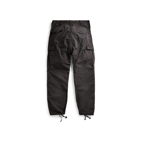 Black Stonewash Cotton-Blend Cargo Trouser RRL 2