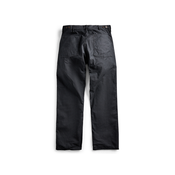 Black Classic Fit Garment-Dyed Trouser RRL 2