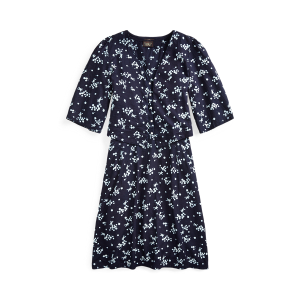 Abito e bolero in twill con stampa RRL in 1