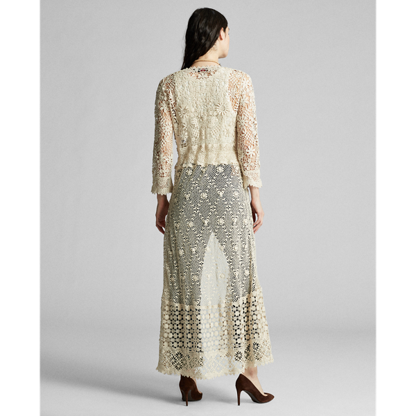 Cream Crochet Lace Duster RRL 4