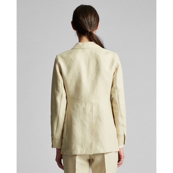 Cream Natural Linen Riding Jacket RRL 4