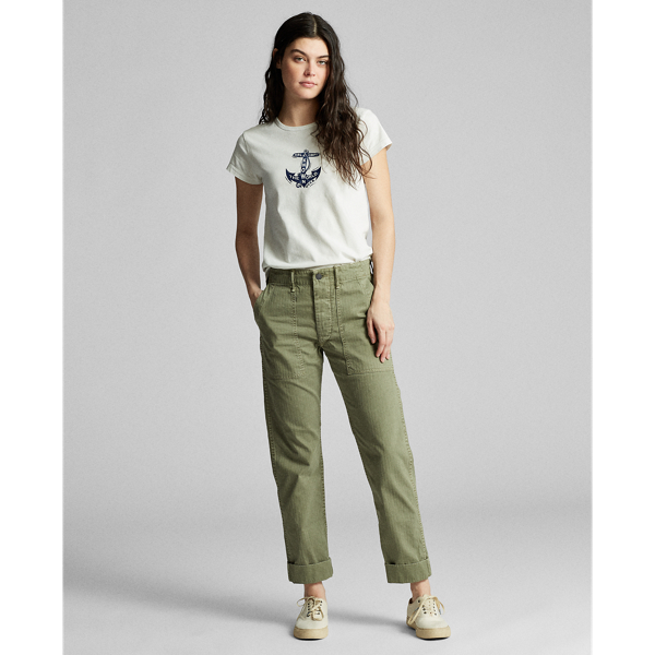Off White Anchor-Graphic Cotton Tee RRL 3