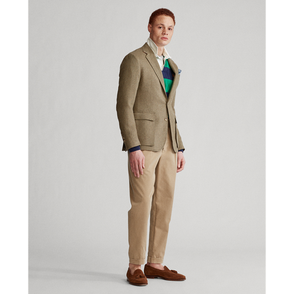 Olive Polo Tick-Weave Sport Coat Polo Ralph Lauren 4