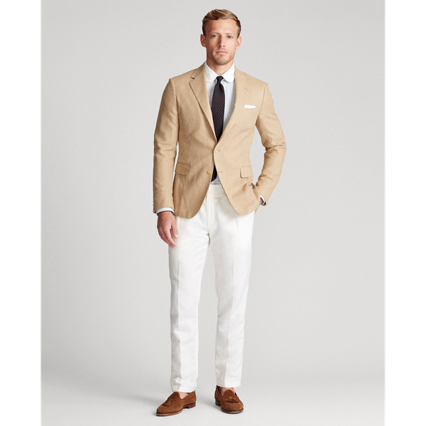 Camel/Cream Polo Tick-Weave Sport Coat Polo Ralph Lauren 3